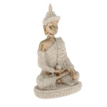 Buddha Ornament Seated Statue Meditate Sandstone Delicate Sculpture (small) 2024 - buy cheap