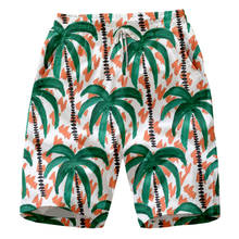 2020 Summer African Beach Coconut Tree Print Board Custom Man Shorts 2024 - buy cheap