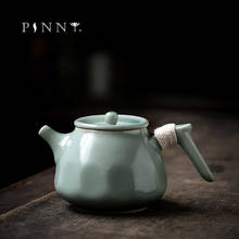 PINNY 125ML Cyan Glaze Ceramic Kung Fu Teapot Retro Japanese Style Tea Pots Creative Heat Resistant Drinkware 2024 - buy cheap