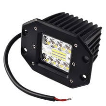 Lâmpada led embutida para carro, 48w, acessório para offroad, golf, jeep, trator, suv, utv, atv, 4x4, branca, para direção 2024 - compre barato