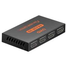 Divisor compatível com hdmi 1 em 4 saídas, 4k suporta ultra hd e 1080p, para pc, dvd, hdtv, projetor 2024 - compre barato