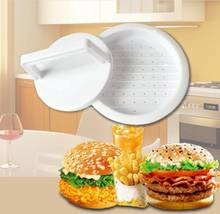 Forma de plástico para hambúrguer, molde redondo para hambúrguer de carne para grelhar, prensa modeladora em termoplástico de qualidade alimentar 2024 - compre barato