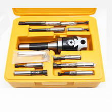 High precision 2 inch F1-12 50mm boring head, spindle R8-M12+9pcs carbide 12mm boring tool boring set 2024 - buy cheap