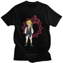 Cool Mens Anime The Seven Deadly Sins T Shirts Short Sleeve O-neck Cotton T-shirt Nanatsu No Taizai Meliodas Tee Tops Harajuku 2024 - buy cheap
