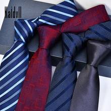 2022 Designer New Fashion 8cm Ties for Men Striped Dot Silk Neckties Wedding Formal Suit Interview Accessories with Gift Box 2024 - buy cheap