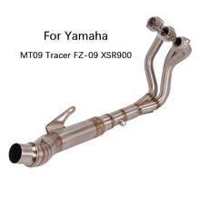 For Yamaha MT09 Tracer FZ09 Motorcycle Exhaust Pipe Header Middle Pipe Slip On 61mm Mufflers Escape Stainless Steel MT-09 FZ-09 2024 - buy cheap