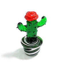 Figuritas de Cactus de cristal de Murano hechas a mano, adornos de mesa, colección de Artesanías, planta en miniatura creativa y colorida para decoración del hogar 2024 - compra barato