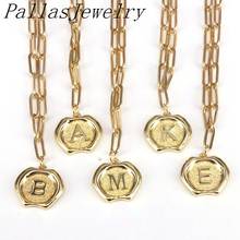 10Pcs Gold Color Alphabets letters necklace fashion link chain necklace for women high quality accessories for women jewelry 2024 - buy cheap