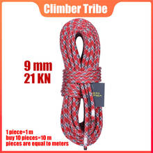 9mm 21KN Low-stretch Rope Outdoor Climbing Static Ropes Mountaineering Downhill Safety Accessories Protective High-altitude /40 2024 - buy cheap