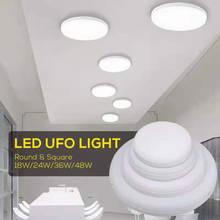 Поверхностного монтажа флеш ультра-тонкий светодиодный потолочный светильник для Спальня в помещении 6 Вт 9 Вт 13 Вт, 18 Вт, 24 Вт, 36 Вт, 48 Вт светодиодный Круглая Панель-лампа AC85-265V 2024 - купить недорого