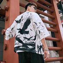 Fantasia japonesa de kimono masculina yukata, fantasia samurai, haori, casaco kimono japonês, 10473 2024 - compre barato