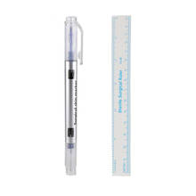 1 Set Microblading Semi Permanent Makeup Surgical Skin Marker Eyebrow Tattoo Marking Pen Measure Ruler Scribe Tool 2024 - buy cheap