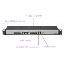 4 PON port mini ftth fiber optic 4 pon port 4 SFP slots epon OLT 10/100/1000Mauto-negotiable 2024 - buy cheap