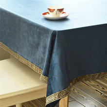 Toalha de mesa decorativa estilo chinês, toalha retangular de alta qualidade com cor sólida para decorar festa de casamento 2024 - compre barato