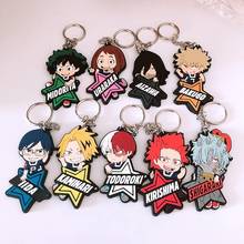 LLavero de My Hero Academia para niños, llaveros de plástico PVC con colgante de Midoriya, Bakugo Todoroki, OCHACO, 9 unids/lote 2024 - compra barato