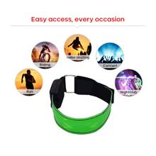 2021 New Magic LED Night Running Light Bracelet Safety Reflective Warning Light Armband Flashing Belt Dropping Three Modes Hot 2024 - buy cheap