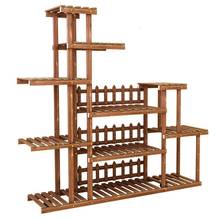 Wood Ladder Wooden Shelves For Escalera Decorativa Madera Stojaki Stojak Na Kwiaty Plant Rack Balcony Shelf Outdoor Flower Stand 2024 - buy cheap
