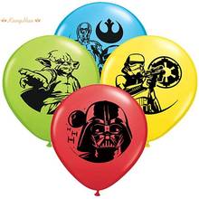 Balões de látex de star wars, balões cromados de látex preto e branco, lembranças para festas de aniversário, brinquedos para crianças 2024 - compre barato