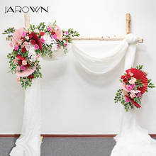 JAROWN Creative Origami Silk Flower Arch Floral Wedding Decoration Set Event Stage Background Layout Wedding Decorscion Hogar 2024 - buy cheap