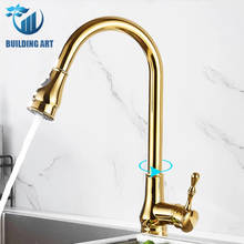 Black  Brass Pull Out Kitchen Faucet Deck Mount Sink Faucet Shower Column Mode Kitchen Faucet Hot Cold Mixer Crane 2024 - buy cheap