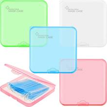 4 Pieces Reusable Plastic Storage Case Organizer 4 Colors Portable  Folder Face Dustproof Storage Boxes Containers with Lids 2024 - buy cheap