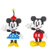 Brinquedo dos desenhos animados da disney, mini brinquedo dos desenhos animados do mickey e minnie diy, presente para crianças 2024 - compre barato