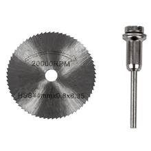Mini taladro para herramienta rotativa, disco de hoja de sierra Circular HSS, mandril, 7 unidades 2024 - compra barato