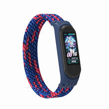 Correa de nailon para Xiaomi MI Band 5, 4 y 3, repuesto de pulsera deportiva transpirable, accesorios de pulsera para reloj inteligente MI Band 5 2024 - compra barato