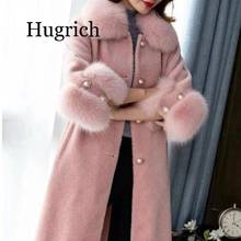 2020 Faux Fur Coat Women Casual Hoodies Furry Thick Warm Long Faux Wool Fur Jacket  Loose Winter Coat Women casaco feminino 2024 - buy cheap