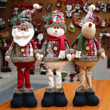 Christmas Decorations Christmas Dolls Christmas Tree Ornaments Elk Santa Snowman Dolls Xmas Table Decoration Kids New Year Gift 2024 - buy cheap