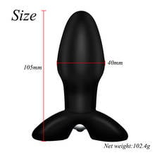 10 velocidades vibrador anal plug sexo brinquedos para homem/mulher preto corpo massagem silicone médico butt plug produtos do sexo para adulto 2024 - compre barato