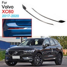 ABS Chrome Rear Bumper Fog Light Lamp Reflector Decoration Cover Trim For Volvo XC60 Accessories 2017 2018 2019 2020 2024 - buy cheap