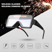 Gafas de soldadura prácticas con oscurecimiento Solar automático, máscara de ojos, gafas antiglares, casco de protección de arco de argón 2024 - compra barato