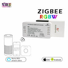 DC12-24V ZIGBEE Led Controller Smart APP RGB + CCT WW CW RGBW zigbee strip controller LED Dimmer work Alexa Echo 2024 - купить недорого