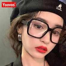 Yoovos-Gafas de Estilo Vintage para mujer, anteojos con montura cuadrada, antiluz azul, Retro, transparentes, montura óptica, UV400, 2021 2024 - compra barato