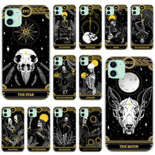 Hot Marigold Tarot Skull Card Silicone Transparent Case for Apple iPhone 11 Pro XS Max X XR 6 6s 7 8 Plus 5 5s SE Fashion Cover 2024 - buy cheap