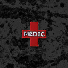 Parche bordado médico para soldado médico, mochila táctica con Velcro para exteriores, Sección de moral 2024 - compra barato