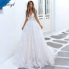 Traugel Sexy Illusion Scoop Neck Lace Vintage Wedding Dresses Elegant Cap Sleeve Appliques Court Train A Line Bridal Gown 2024 - buy cheap