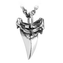 Shark tooth S925 Silver necklace for men silver pendant Jewelry hippop street culture 925 Thai silver No necklace 2024 - buy cheap