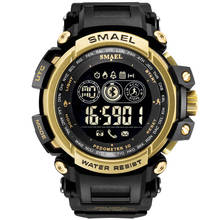 SMAEL-reloj inteligente deportivo para hombre, cronógrafo Digital LED con Bluetooth, resistente al agua, novedad de 8018 2024 - compra barato