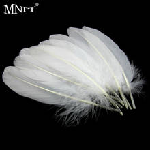 MNFT 10PCS Natural White Goose Feathers Fly Fishing Tying Material 13-20cm 2024 - buy cheap