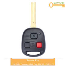 KEYECU-llave de coche con Control remoto, accesorio para Lexus GX470 LX470 2003 2004 2005-2008, Fob 3 botones-314,4 MHz - 4D68 Chip - FCC ID: HYQ1512V 2024 - compra barato