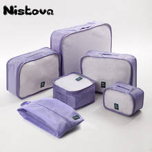 Durable Unisex Travel Bag 6Pcs/set Packing Cubes Set Organizer Luggage Bags Large Capacity Travel Hand Clothing Sorting Organize 2024 - buy cheap