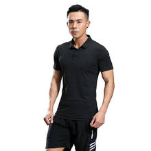2020 Gym Shirt Sport T Shirt Men Short Sleeve Running Shirt Men Workout Training Tees Fitness Top Sport T-shirt Rashgard 2024 - buy cheap