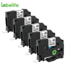 Labelife TZe-231 5PCS TZ-231 TZe-231 TZe231 Compatible for Brother Label Maker Label Tapes Black on White 12mm tze-231 for H110 2024 - buy cheap