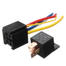 Plastic & Metal Car Relay 12V 80A 5Pin DC AMP SPDT Car Relay & Socket Car Starter Auto Relay Universal 2024 - buy cheap