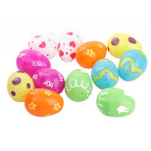 12pcs 4-6cm Plastic Open Easter Eggs Can Hold Candy Boxes Gifts DIY Craft Kids Favor Happy Easter Home Decoration Easter Party 2024 - buy cheap