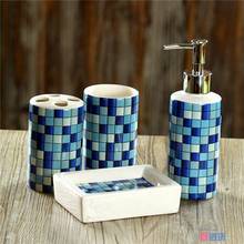 Juego de utensilios de cerámica para limpieza de mosaicos, set de accesorios de baño de combinación sanitaria, gran oferta, 4 unids/set 2024 - compra barato