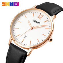 SKMEI Simple Fashion Quartz Watches For Female 3D Metal Scale Waterproof Women Wristwatches Luminous Date Lady Watch reloj 1724 2024 - buy cheap