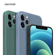 OSEVPORF Original Silicone Luxury Case For iPhone 12 SE 2 11 Pro X XR XS Max Protection Cover For iPhone 7 13 6 6s Plus Capinha 2024 - buy cheap